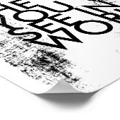 die Änderung sein, die Gandhi zitiert Schwarz-Weiß Poster (Ecke)