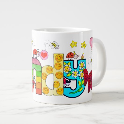 Die Andy-Tasse Jumbo-Tasse (Vorderseite Rechts)