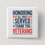 Die Anerkennung aller, die euch gedient haben Vete Button (Vorderseite)