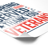 Die Anerkennung aller, die euch gedient haben Vete Fotodruck (Ecke)