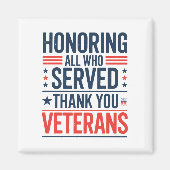 Die Anerkennung aller, die euch gedient haben Vete Magnet (Vorne)