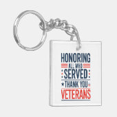 Die Anerkennung aller, die euch gedient haben Vete Schlüsselanhänger (Vorderseite links)