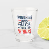 Die Anerkennung aller, die euch gedient haben Vete Schnapsglas (Vorderseite)