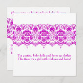 Die Anette Baby-Einladung Einladung (Vorne/Hinten)