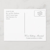 Die Anette-Save the Date Postkarte (Rückseite)