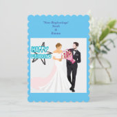 Die Anfängerinitiation. Einladung (Stehend Vorderseite)