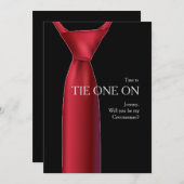 Die Anforderung an den Windsor-Knoten-Trauzeuge Einladung (Vorne/Hinten)