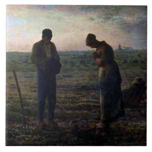 Die Angelus, Jean-Francois Millet Fliese
