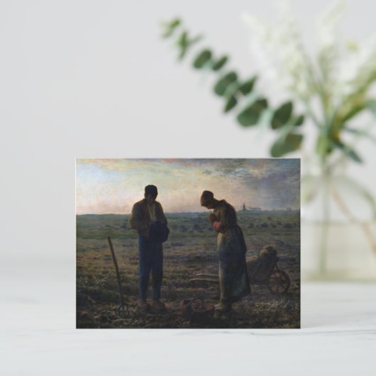 Die Angelus, Jean-Francois Millet Postkarte (Stehend Vorderseite)