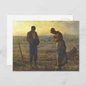Die Angelus Jean Francois Millet Postkarte (Vorne/Hinten)