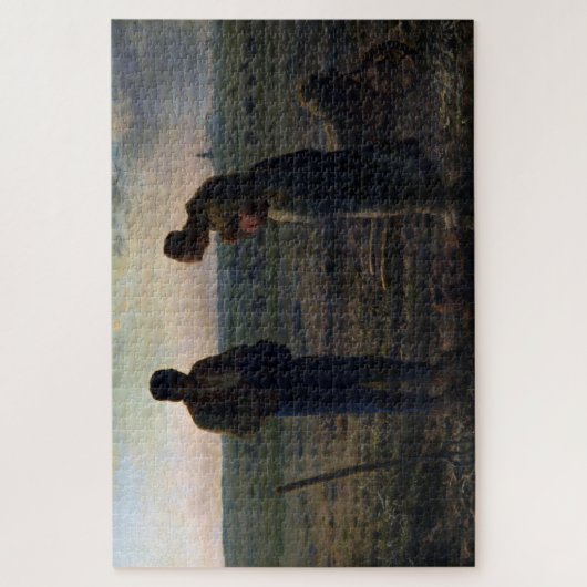 Die Angelus, Jean-Francois Millet Puzzle (Vertikal)