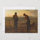 Die Angelus von Jean-Francois Millet Dankeskarte (Vorderseite)