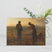 Die Angelus von Jean-Francois Millet Dankeskarte (Stehend Vorderseite)