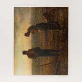 Die Angelus von Jean-Francois Millet Puzzle (Vertikal)