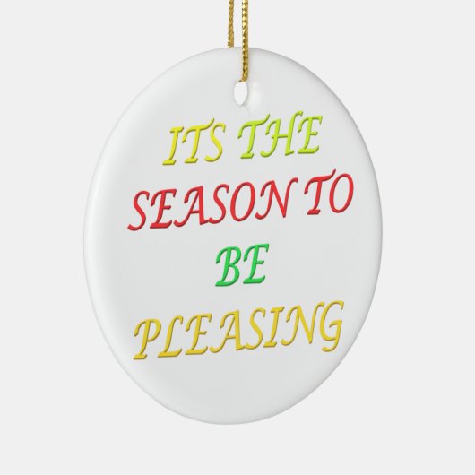 Die angenehme Weihnachtszeit-Logo gemischt Farbe Keramik Ornament (Rechts)