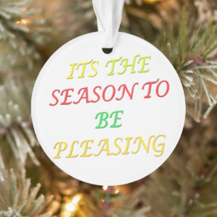 Die angenehme Weihnachtszeit-Logo gemischt Farbe Ornament
