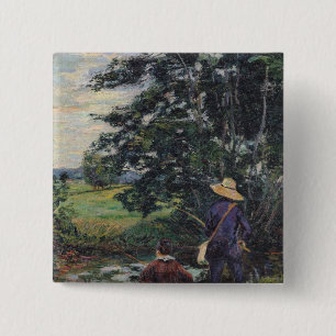 Die Angler, c.1885 Button