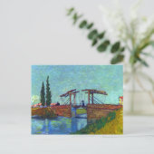 Die Anglois Brücke bei Arles durch Vincent van Postkarte (Stehend Vorderseite)