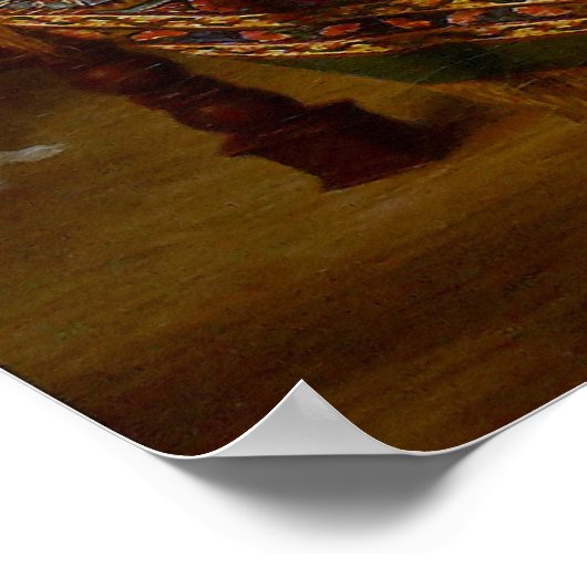 Die Angora-Katze Poster (Ecke)