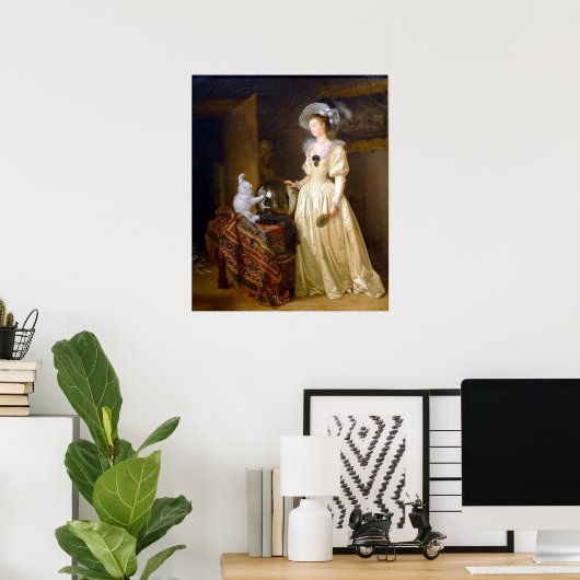 Die Angora-Katze Poster (Heimbüro)