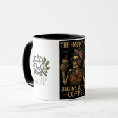 Die Angst beginnt nach der Tasse des Kaffees (Vorderseite Links)