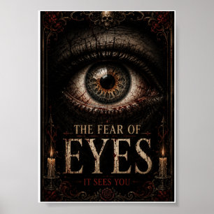 Die Angst vor Augen Gothic Halloween Poster