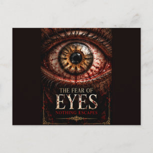 Die Angst vor Augen – Gruselige Gothic-Horror-Hall Postkarte