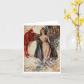 Die Anhänger, Harrison Fisher Karte (Gelbe Blume)