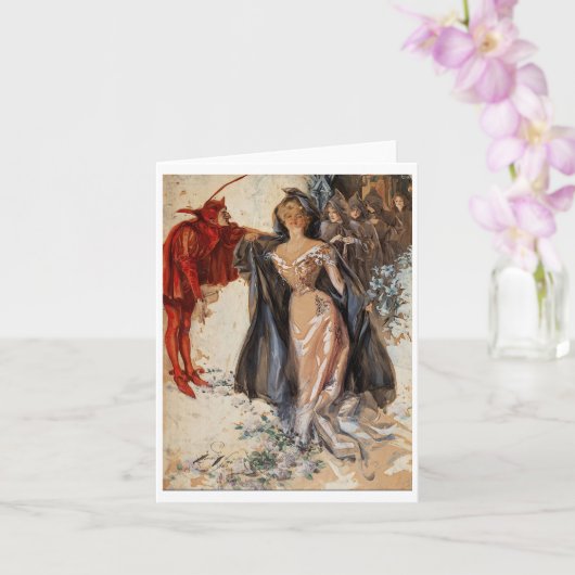 Die Anhänger, Harrison Fisher Karte (Orchidee)