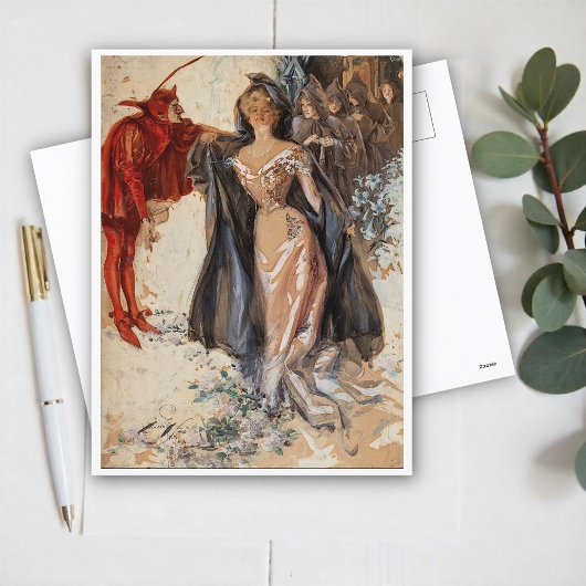 Die Anhänger, Harrison Fisher Postkarte