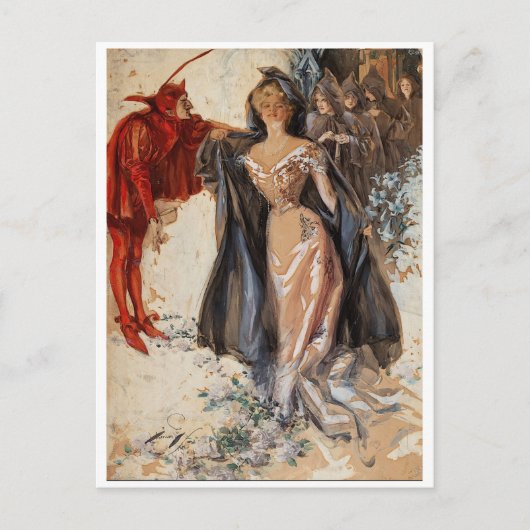 Die Anhänger, Harrison Fisher Postkarte (Vorderseite)