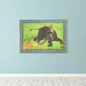 Die Anhänger retten einen gefallenen Mann aus eine Leinwanddruck (Insitu (Holzboden))