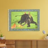 Die Anhänger retten einen gefallenen Mann aus eine Leinwanddruck (Insitu (Wohnzimmer))