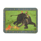 Die Anhänger retten einen gefallenen Mann aus eine Magnet (Horizontal)