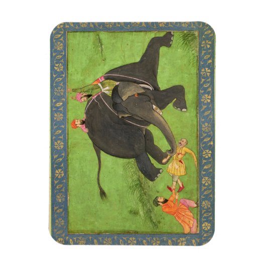 Die Anhänger retten einen gefallenen Mann aus eine Magnet (Vertikal)