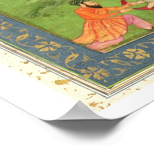 Die Anhänger retten einen gefallenen Mann aus eine Poster (Ecke)