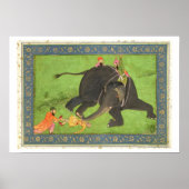 Die Anhänger retten einen gefallenen Mann aus eine Poster (Vorne)