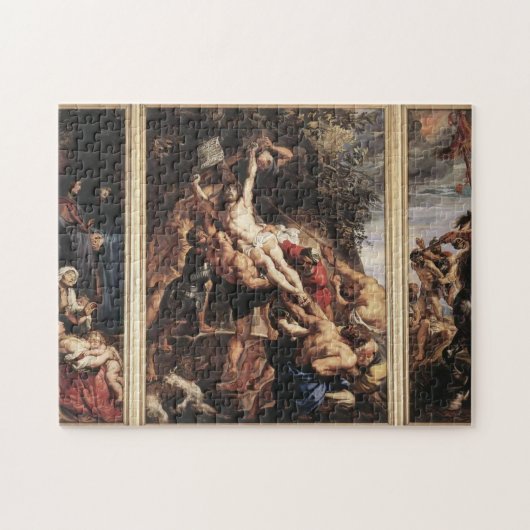 Die Anhebung des Kreuzes durch Peter Paul Rubens Puzzle (Horizontal)