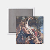 Die Anhebung des Kreuzes, Rubens Magnet (Vorderseite/Rückseite)