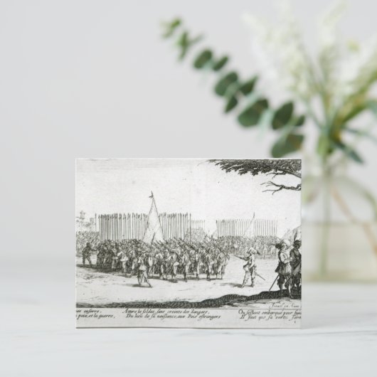 Die Anhebung einer Armee Postkarte (Stehend Vorderseite)