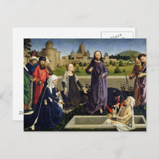 Die Anhebung von Lazarus Postkarte (Vorne/Hinten)