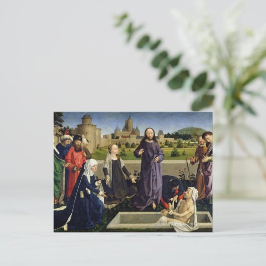 Die Anhebung von Lazarus Postkarte (Stehend Vorderseite)