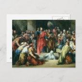 Die Anhebung von Lazarus Postkarte (Vorne/Hinten)