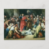 Die Anhebung von Lazarus Postkarte (Vorderseite)