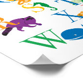 Die Animal Alphabet Print Poster (Ecke)