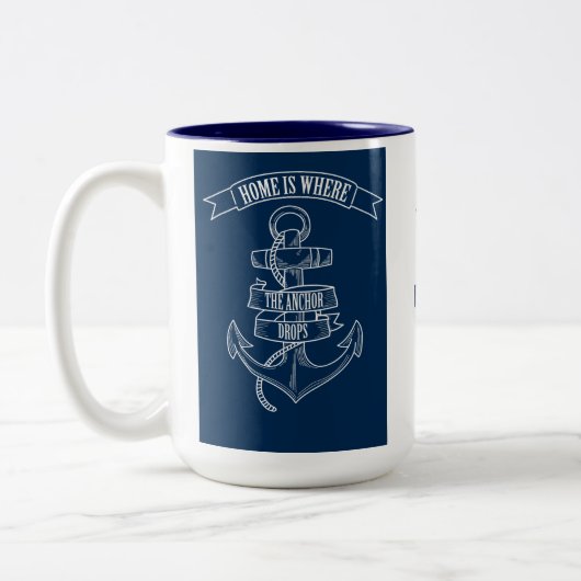 Die Anker-Zuhause ist der Bereich, in dem der Anke Zweifarbige Tasse (Links)