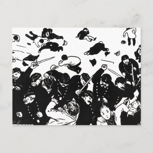 Die Anklage, 1893 Postkarte (Vorderseite)