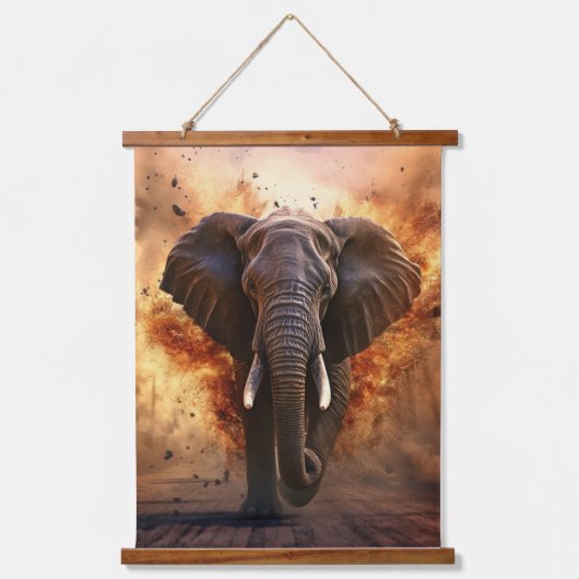 Die Anklage Wandteppich Mit Holzrahmen (Vorderseite)