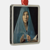 Die Ankündigung, 1474-75 (Öl auf Platte) Silbernes Ornament (Rechts)