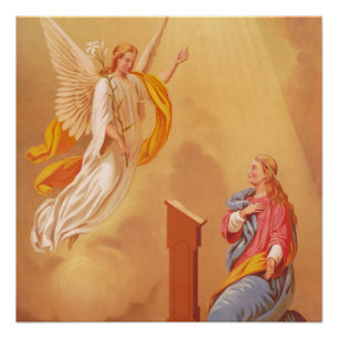 Die Ankündigung (1883), berühmte Malerei Poster